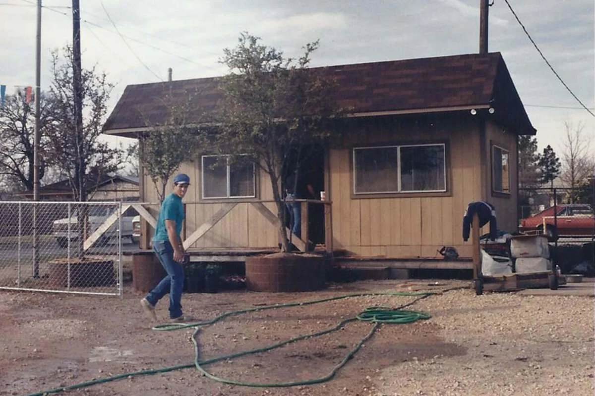 Rodney Allison at Allison Landscape Co. in 1983